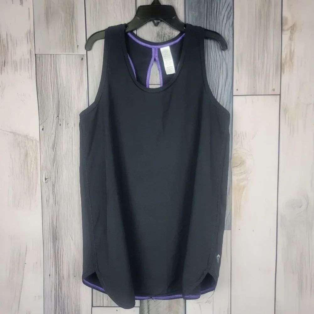 Ivivva Girls Black Racerback Tank Top Size 12